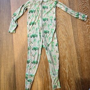 Poppy bamboo pajamas Army 18-24M